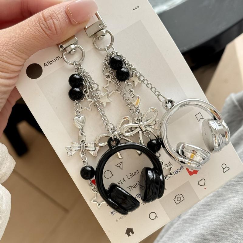 Phone Accessories For Teen Girls - 【IIOO】Set di 2 Portachiavi a Forma