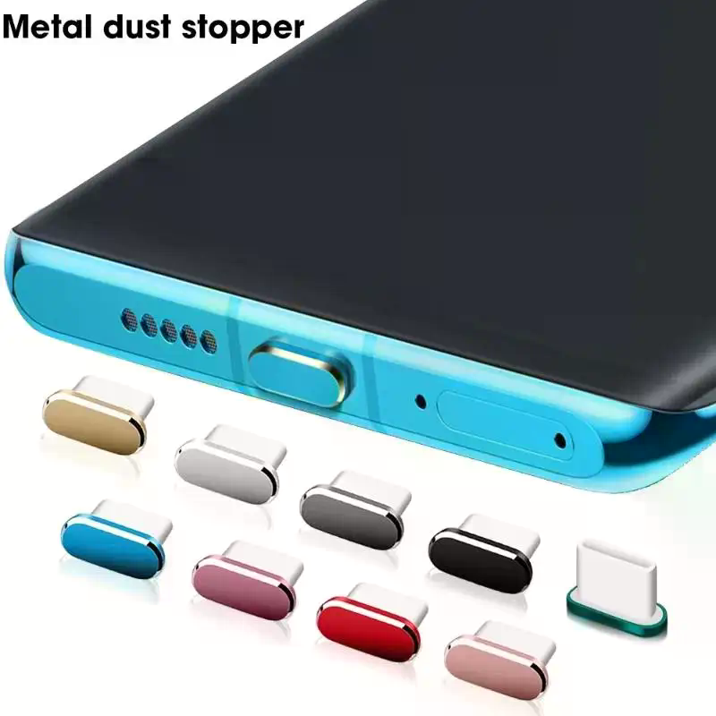 Phone Accessories For 11 Year Old Girl - Tappo Antipolvere in Metallo Tipo C,